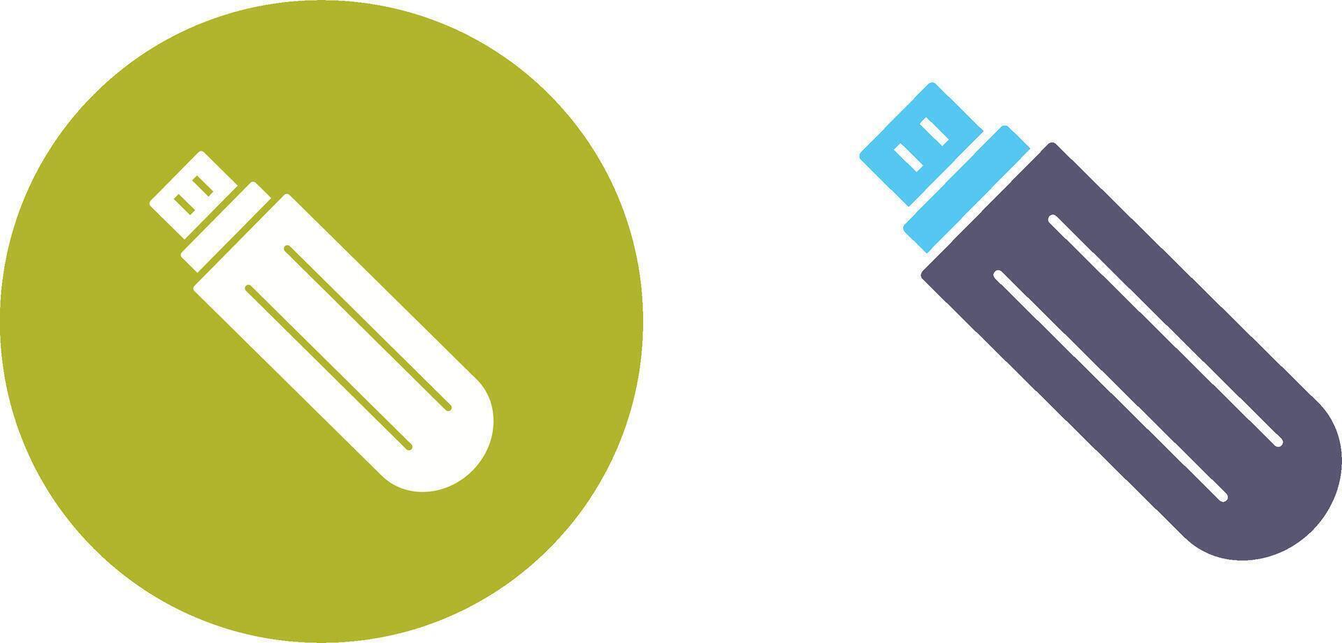 Unique USB Drive Icon Design vector