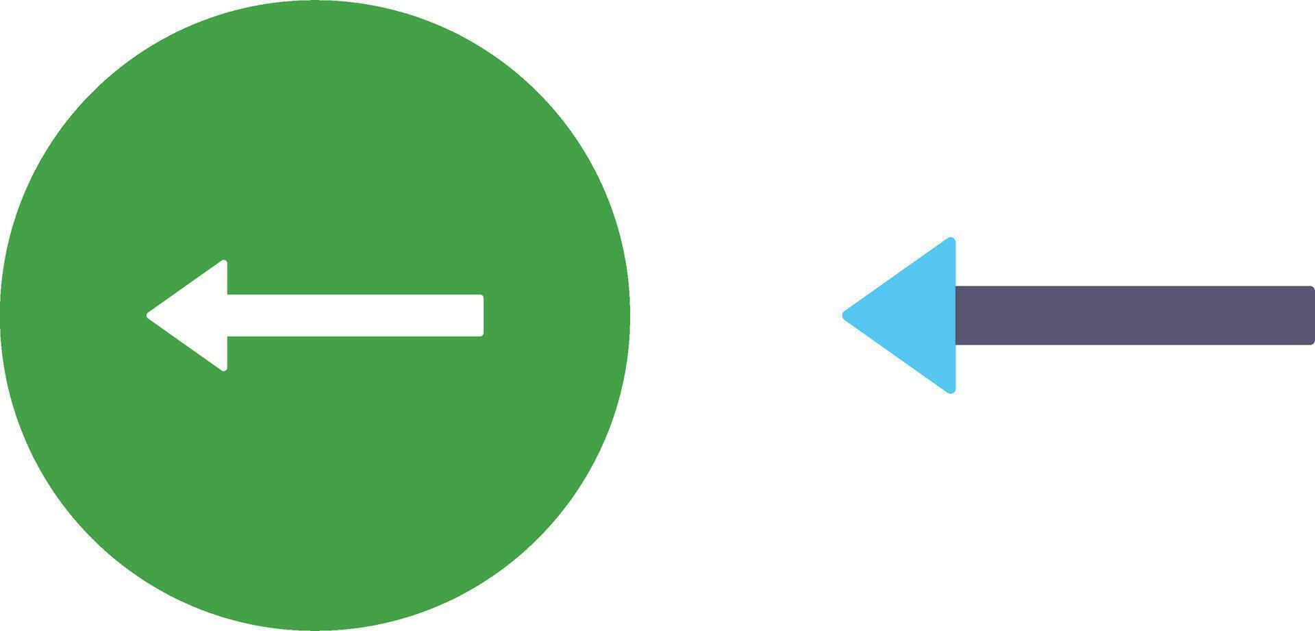 Unique Left Arrow Icon Design vector