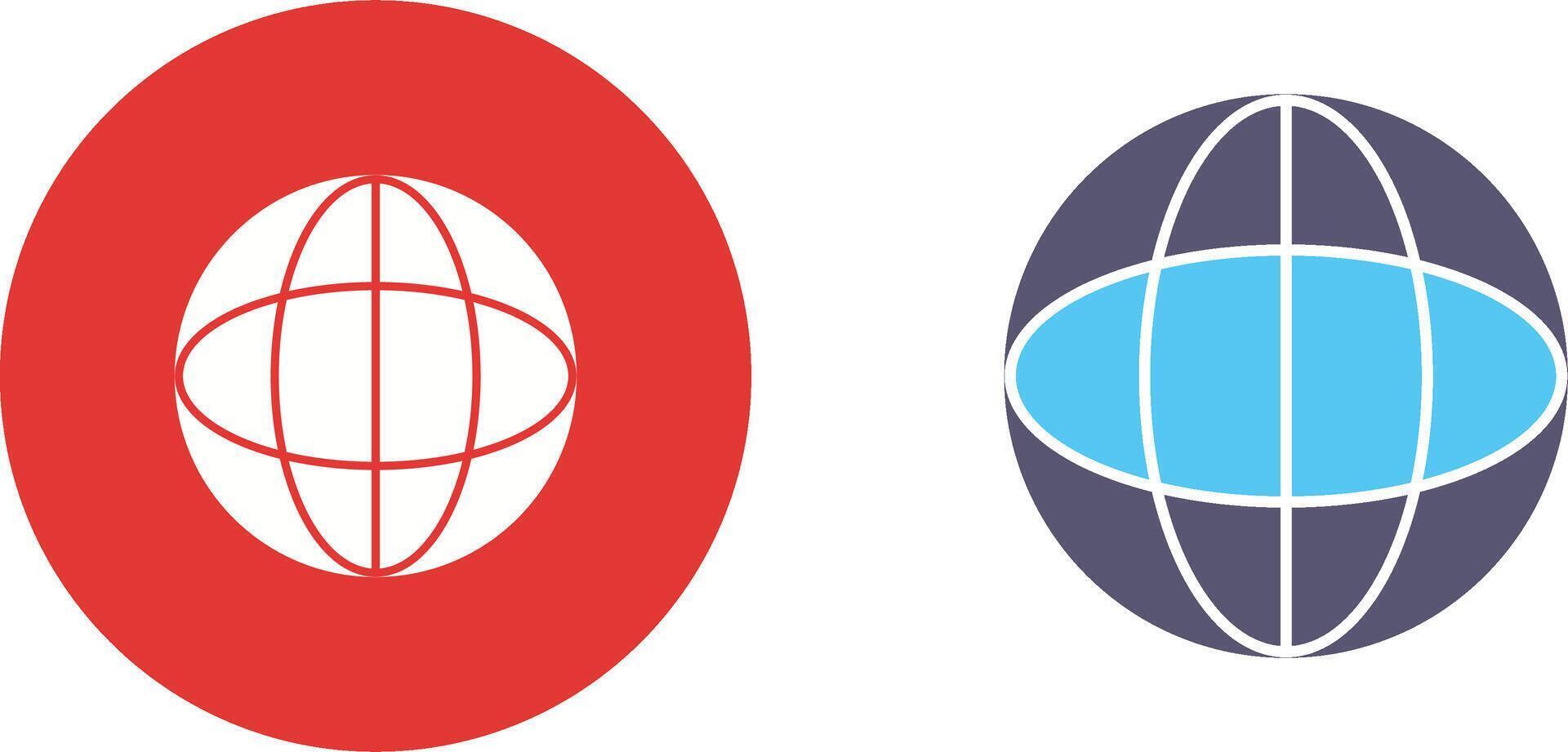 Unique Globe Icon Design vector