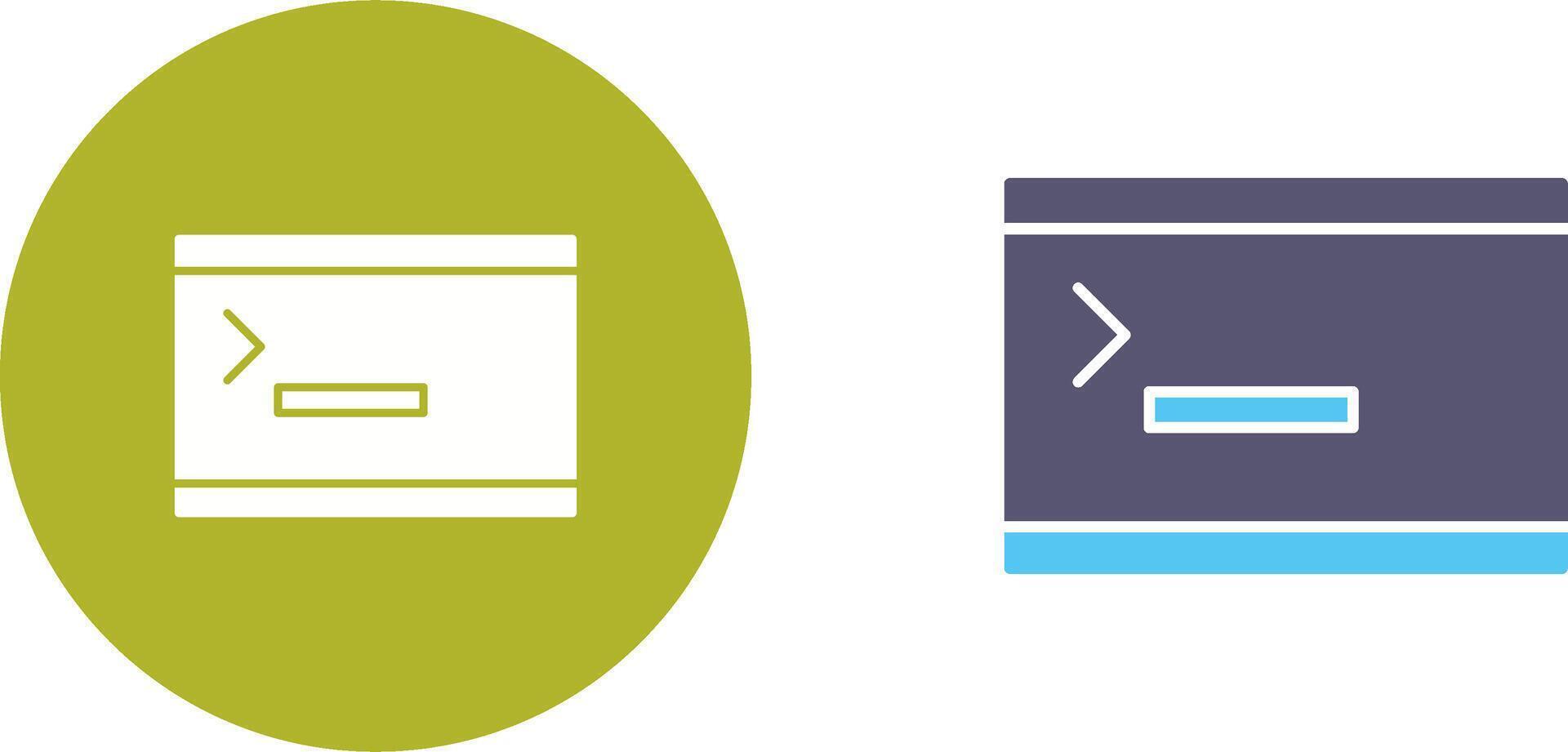 Unique Console Icon Design vector