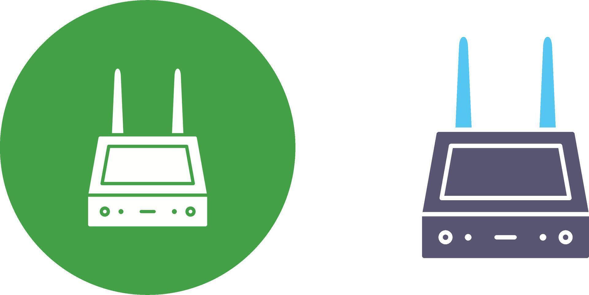 Unique Router Icon Design vector