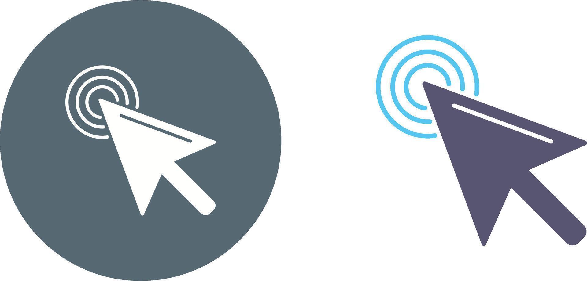 Unique Click Icon Design vector