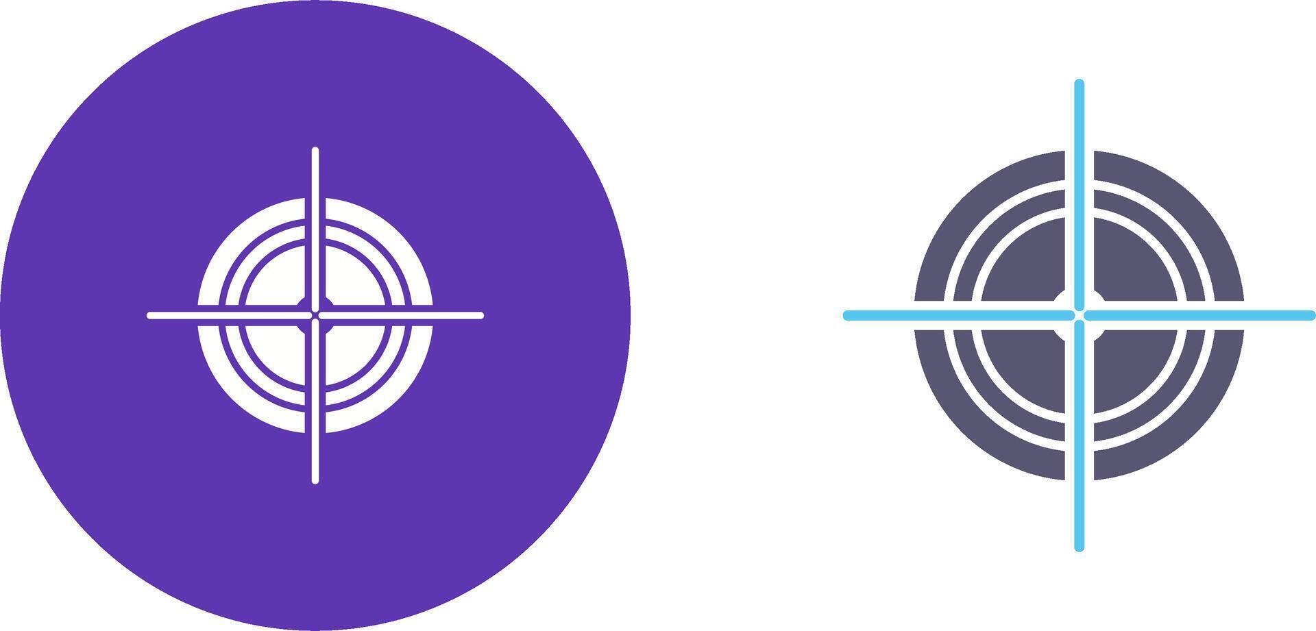 Unique Target Icon Design vector