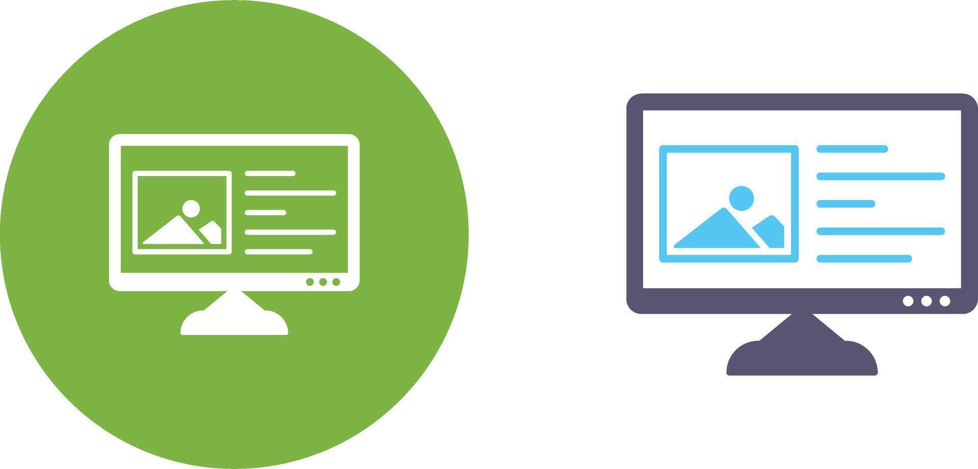 Unique Content Planning Icon Design vector