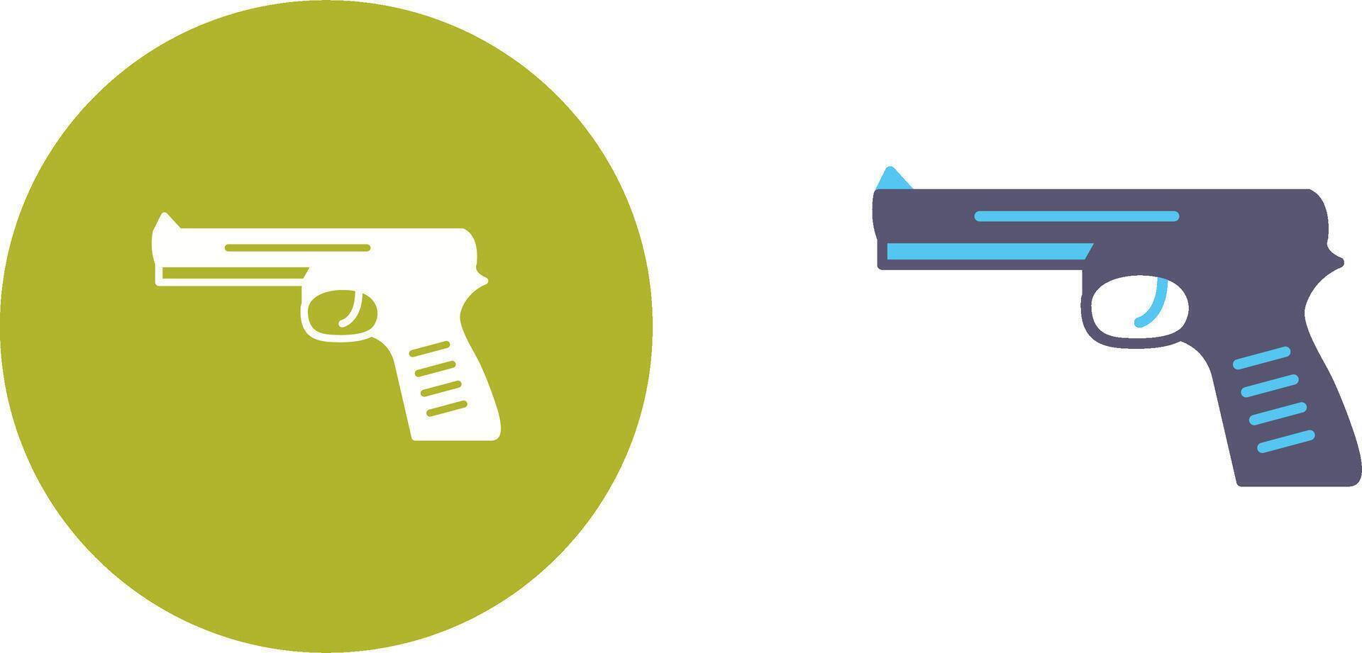 Unique Pistol Icon Design vector