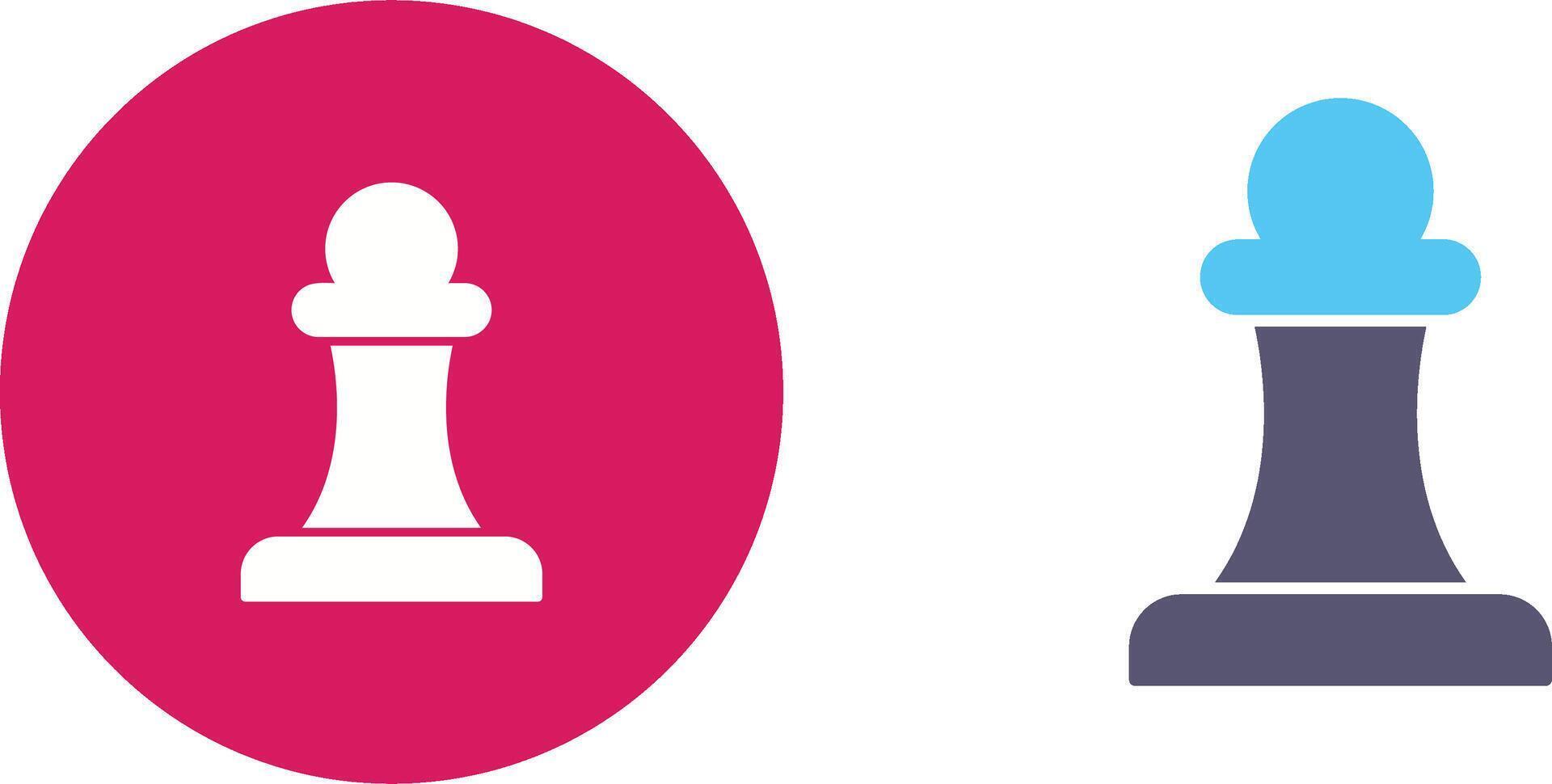 Unique Pawn Icon Design vector