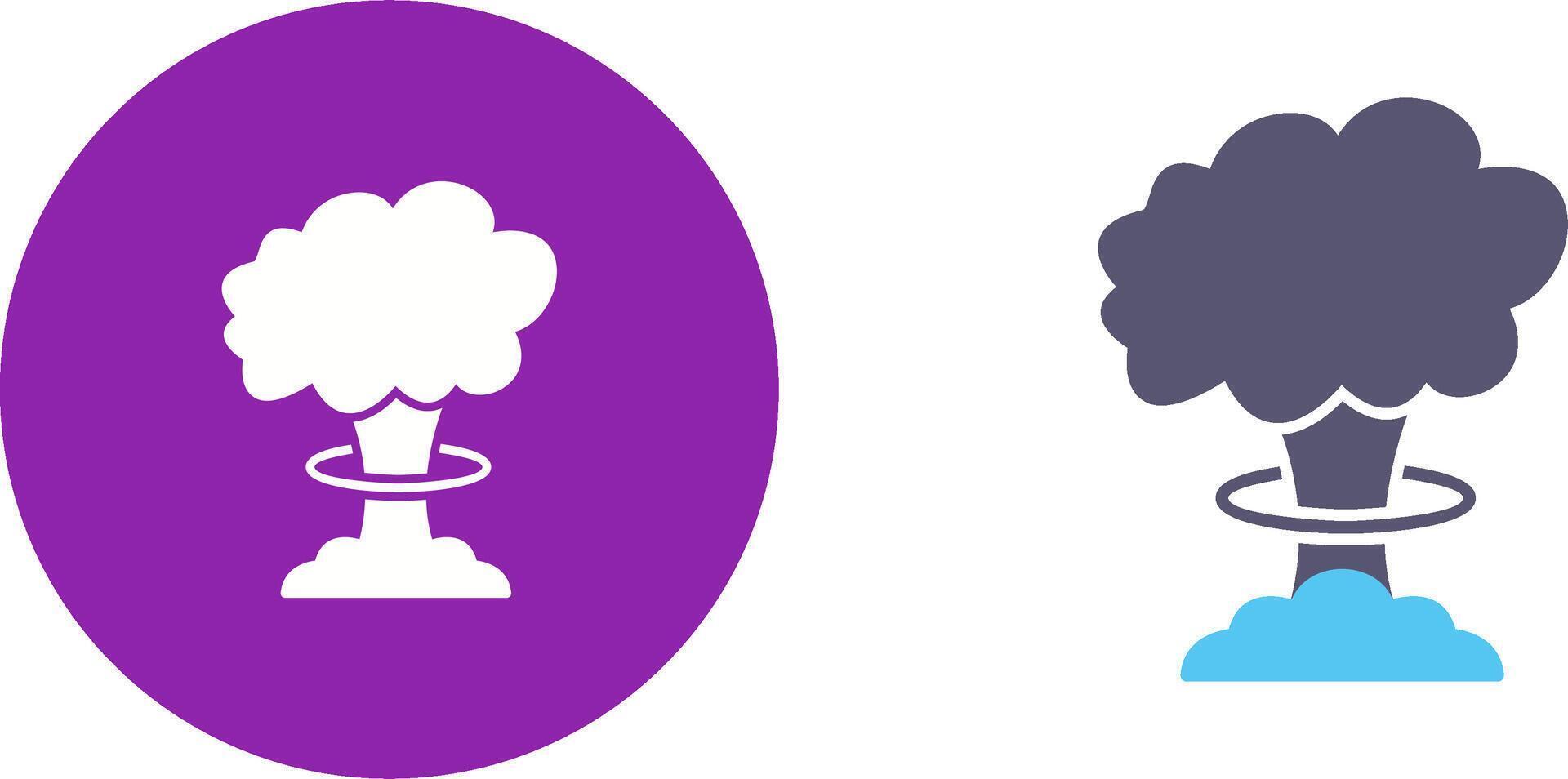 Unique Bomb Blast Icon Design vector