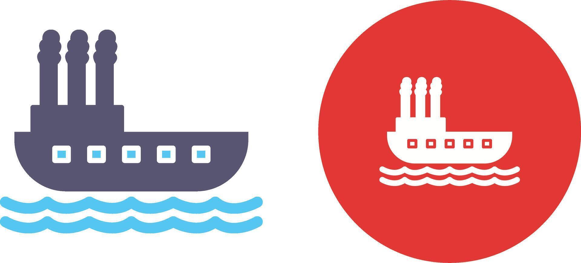 Steamboat Icon Design vector