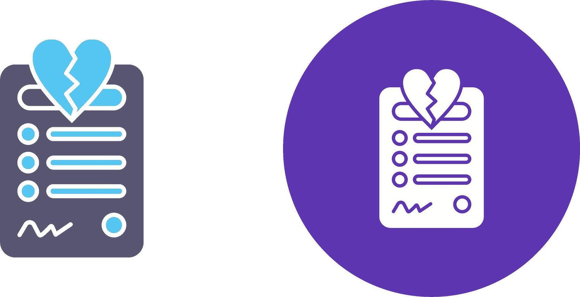 Divorce Icon Design vector
