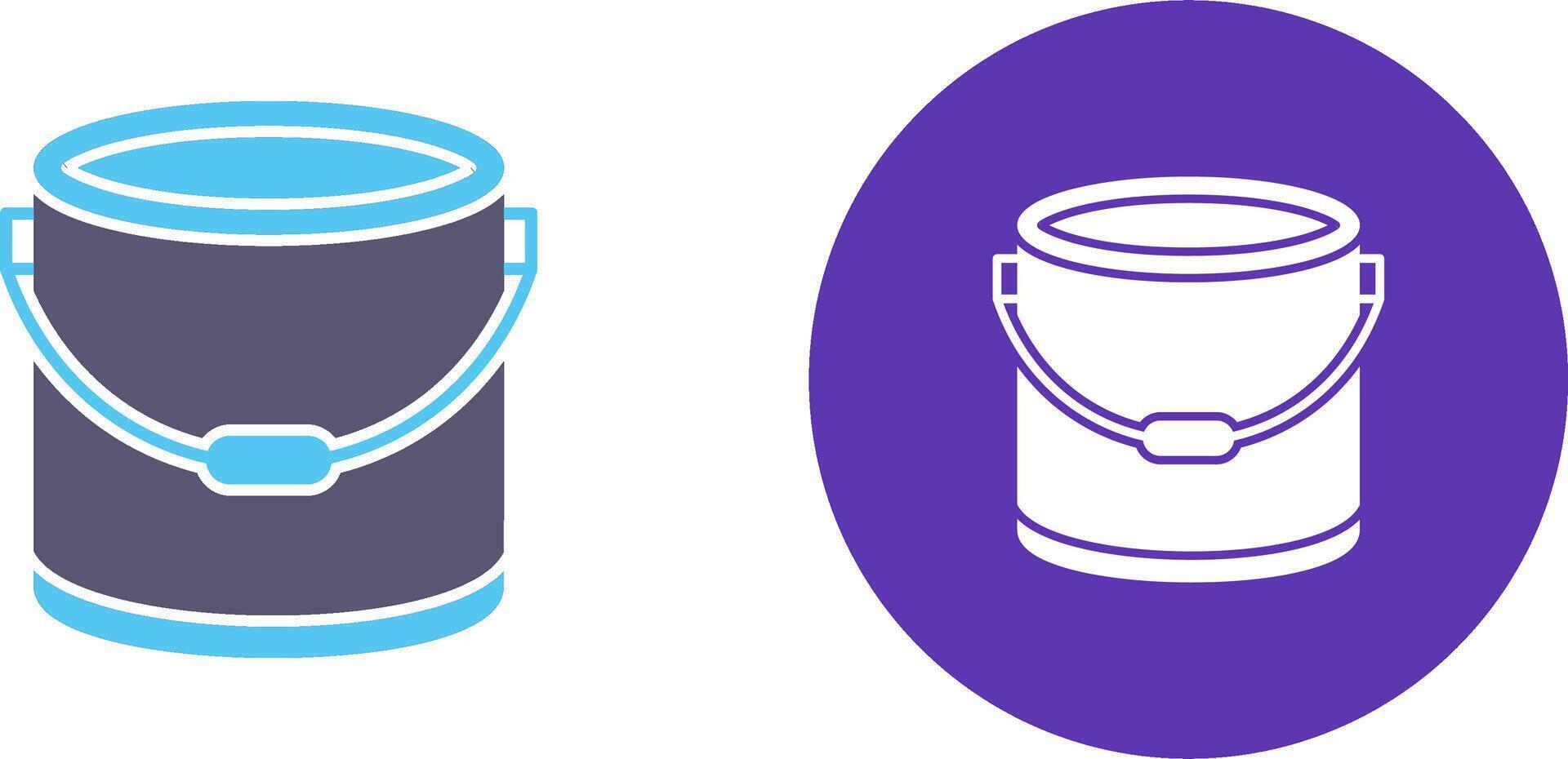 Paint Bucket Icon Design vector