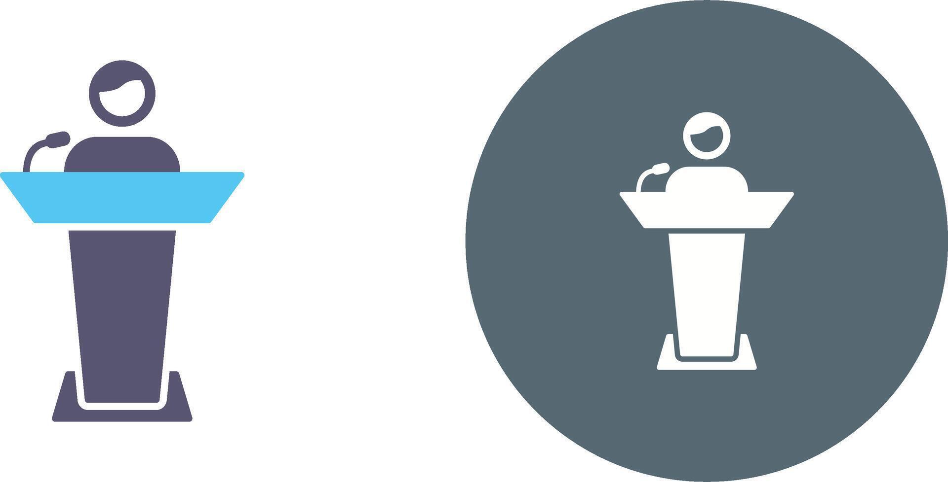 Elected Candidate Icon Design vector