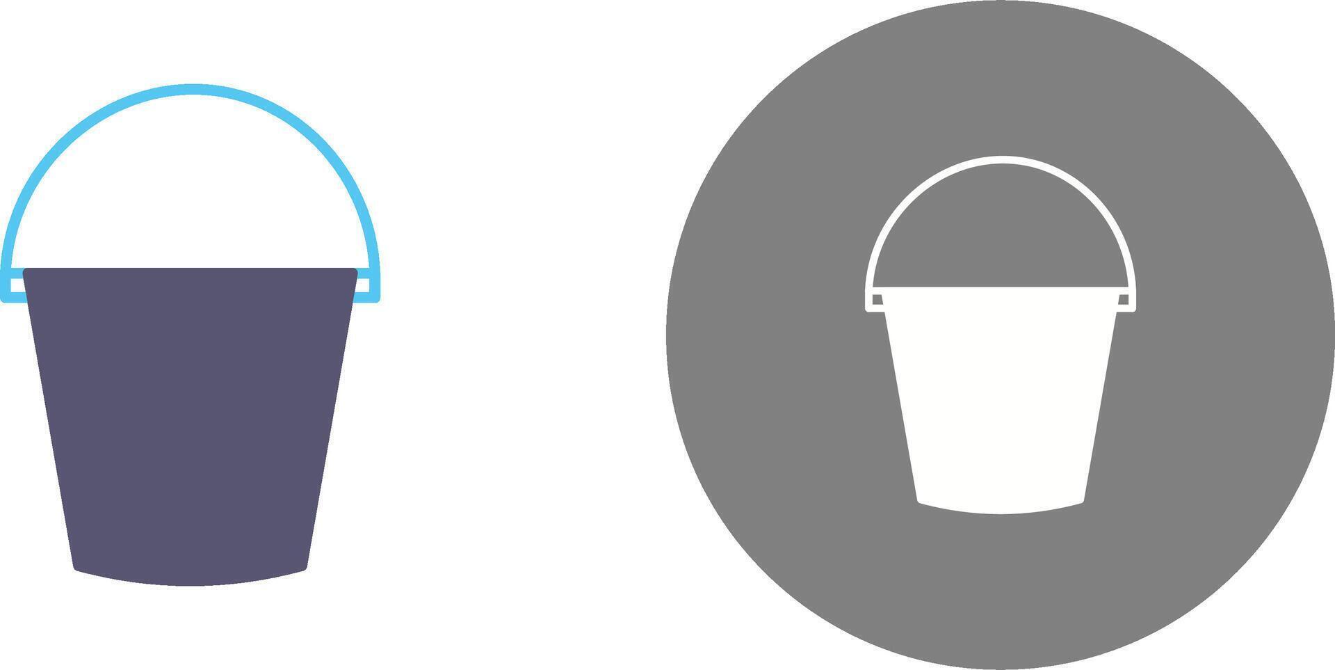 Water Bucket Icon Design vector