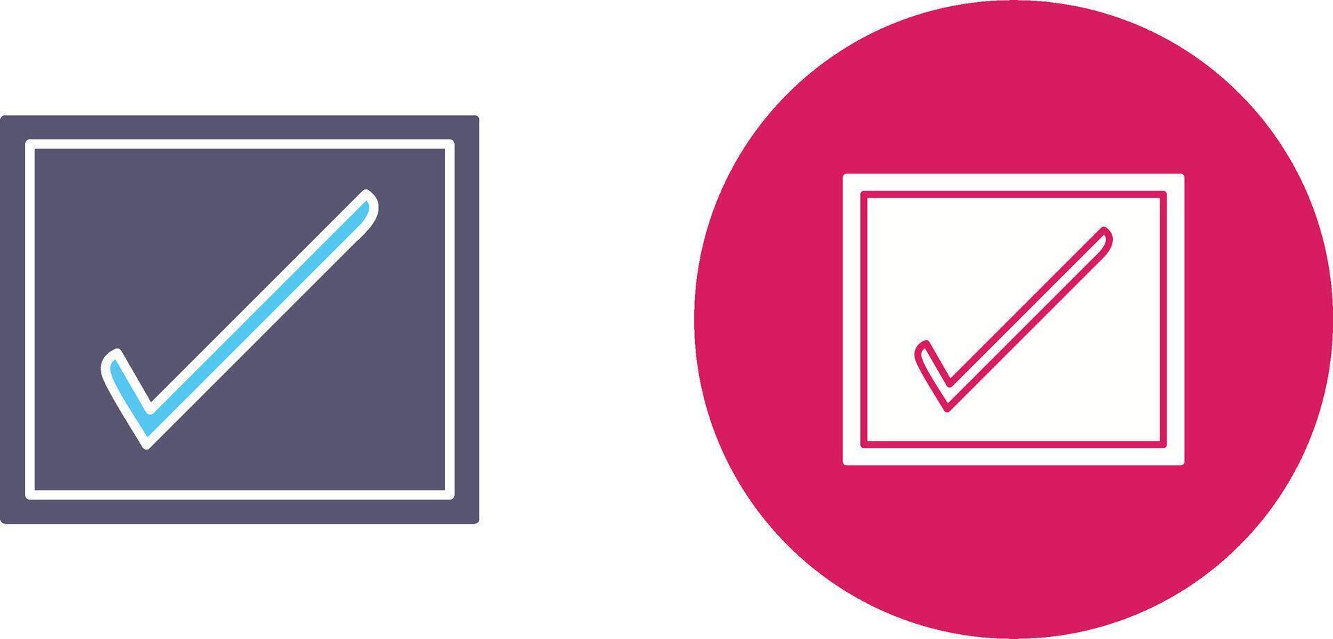 Checkbox Icon Design vector