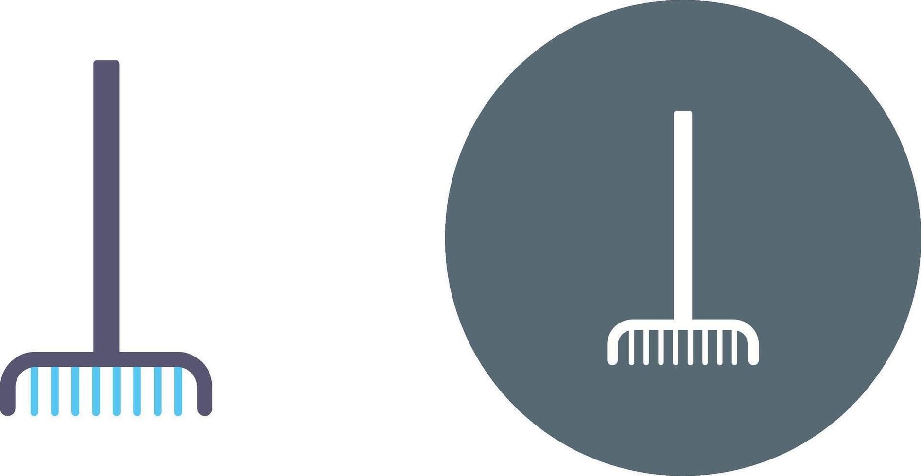 Fork picking Leaves Icon Design vector