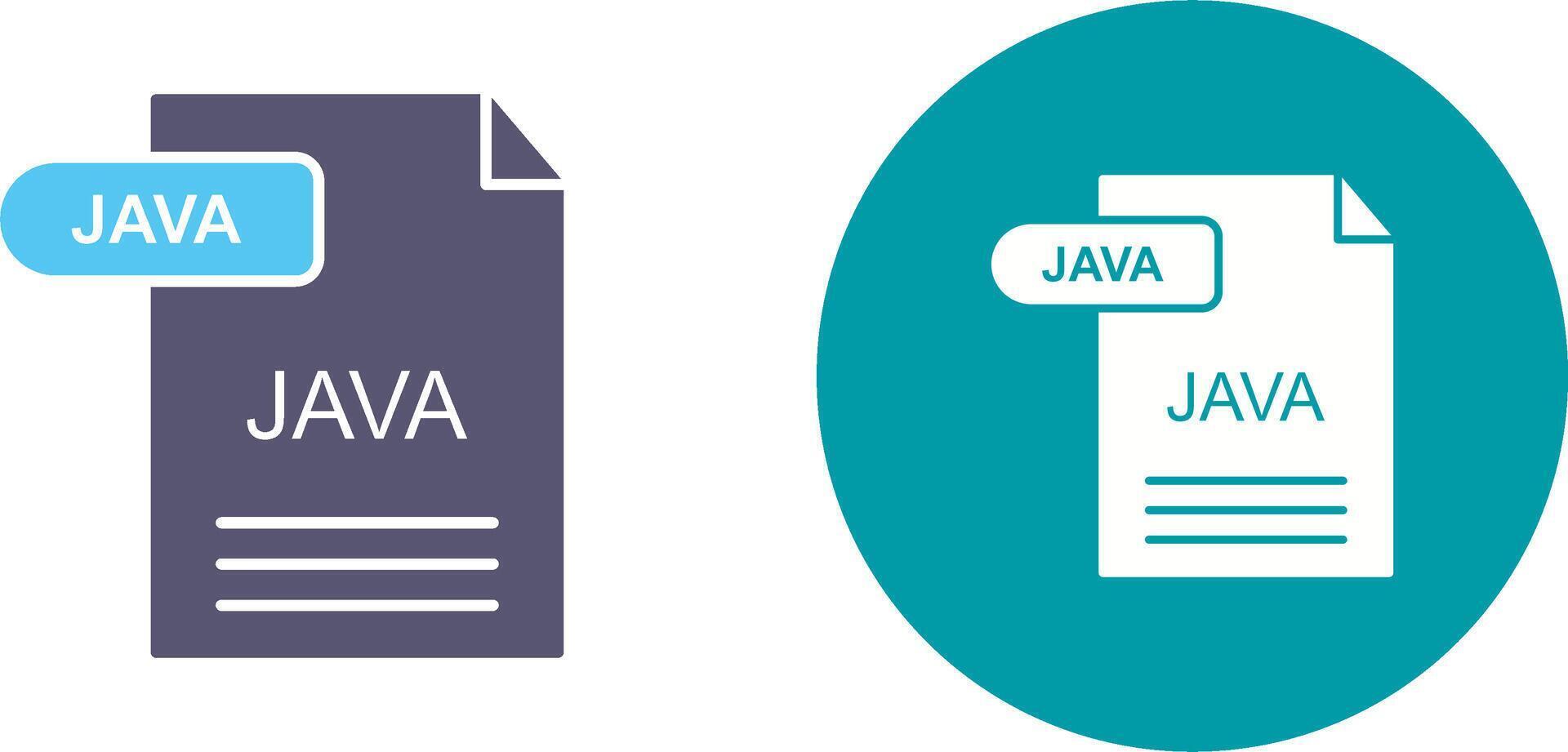 Java Icon Design vector