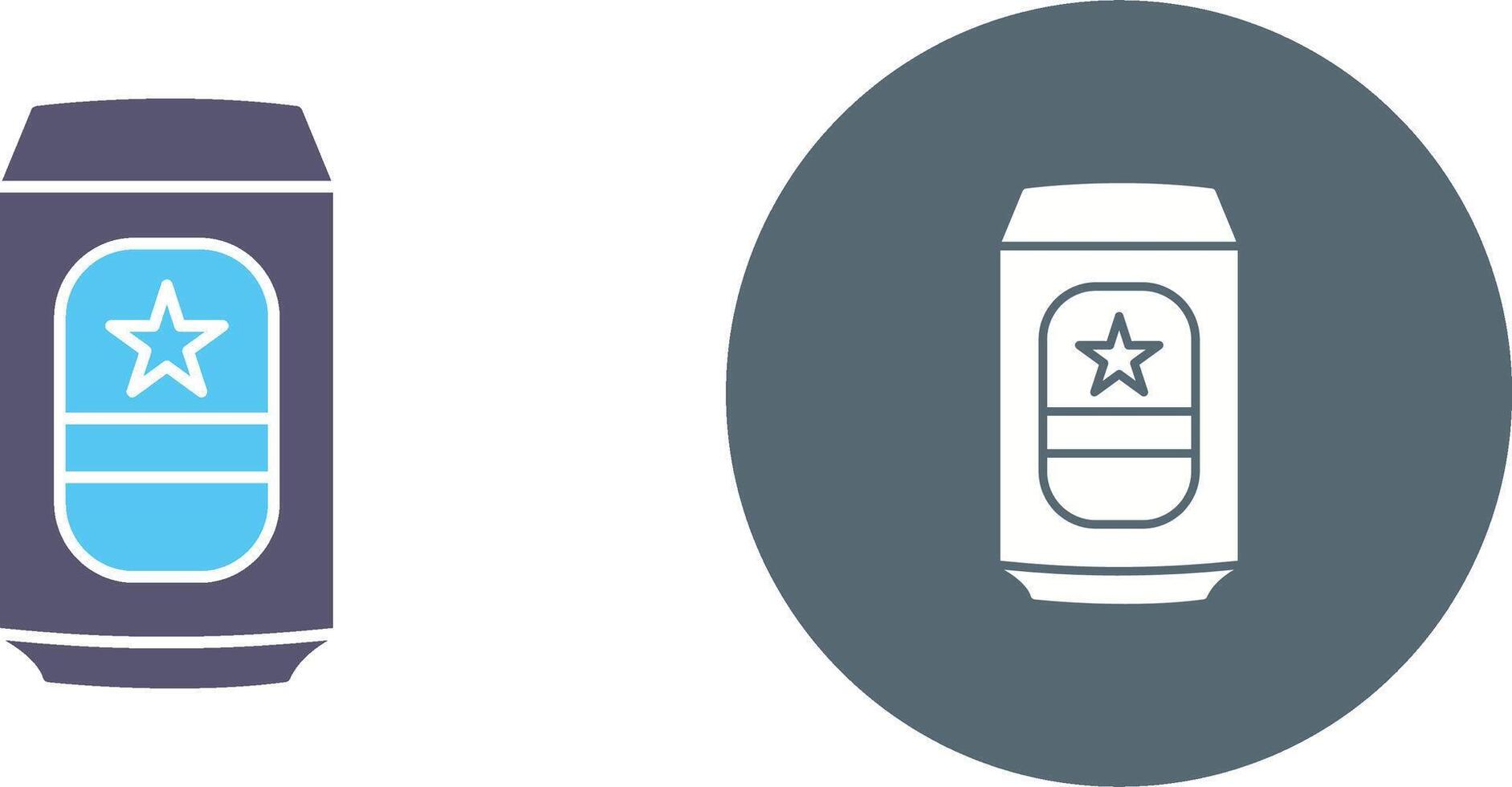 Beer Can Icon Design vector
