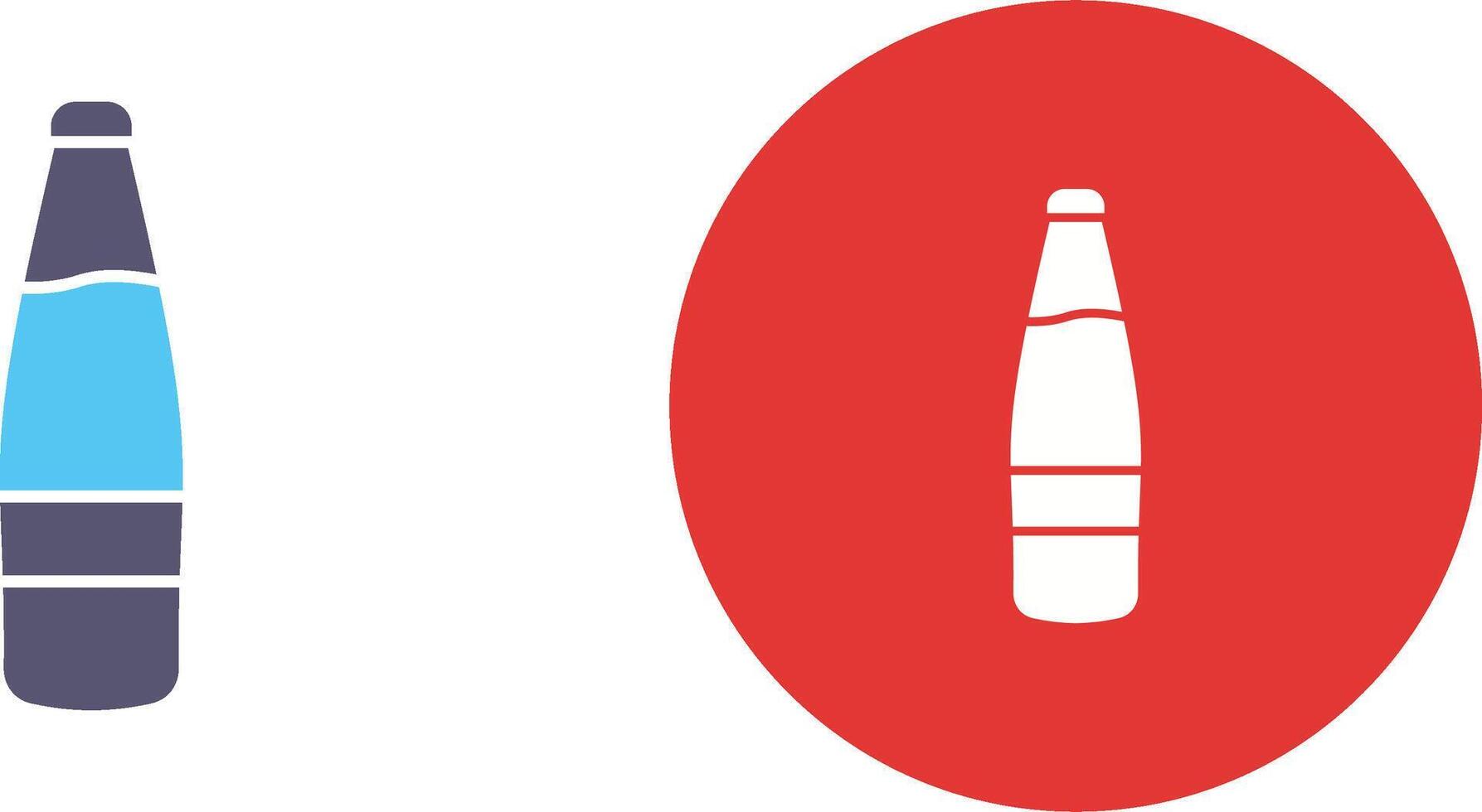 Beer Bottle Icon Design vector