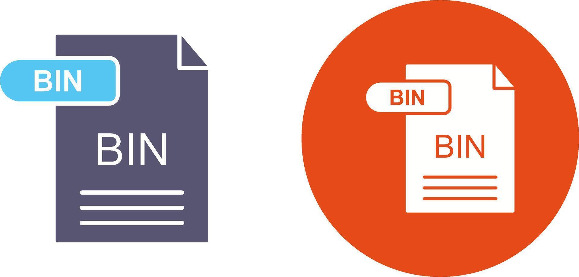 BIN Icon Design vector