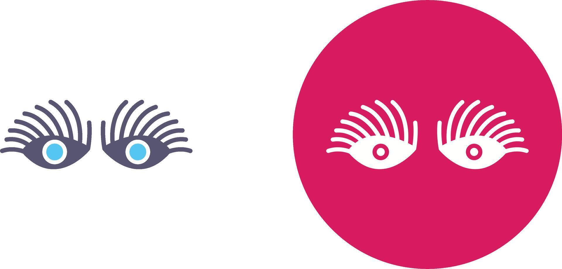 Longlashes Icon Design vector