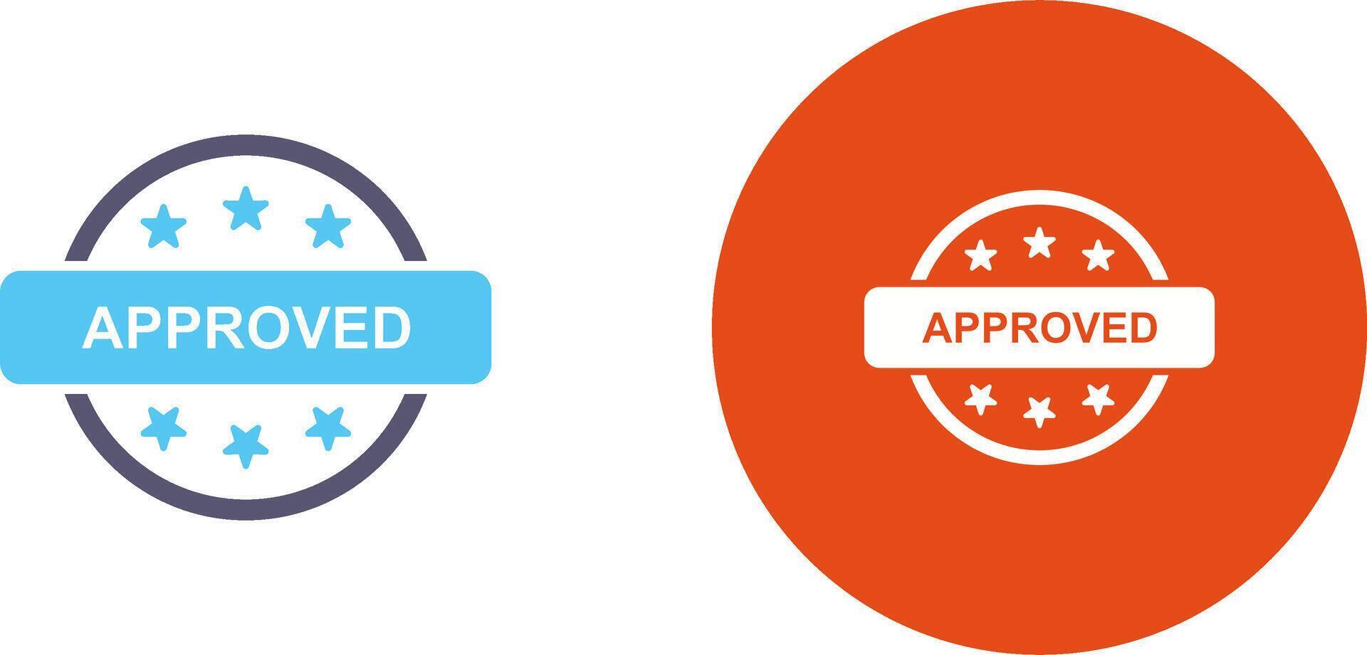 Approved Icon Design vector