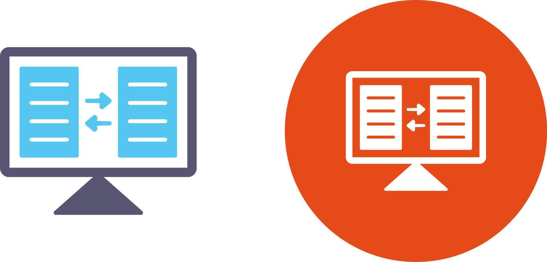 File Sharing Icon Design vector