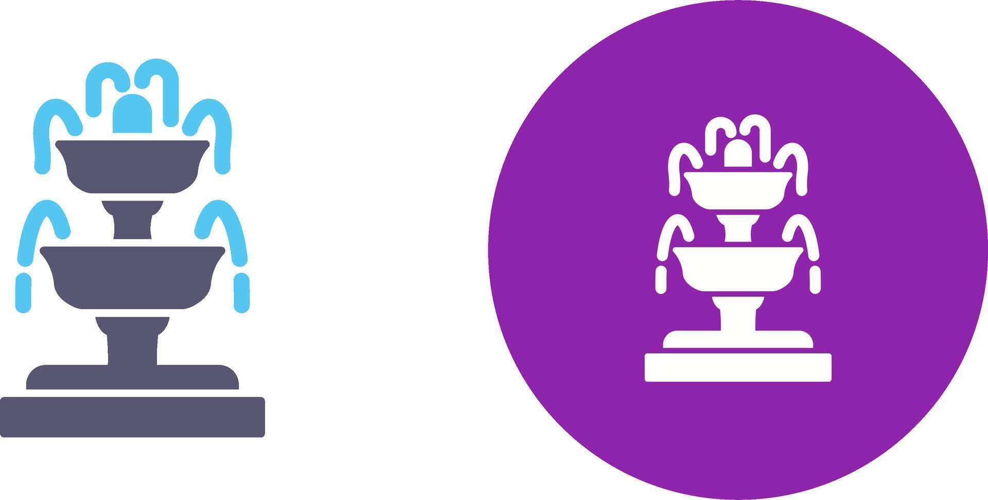 Fountain Icon Design vector