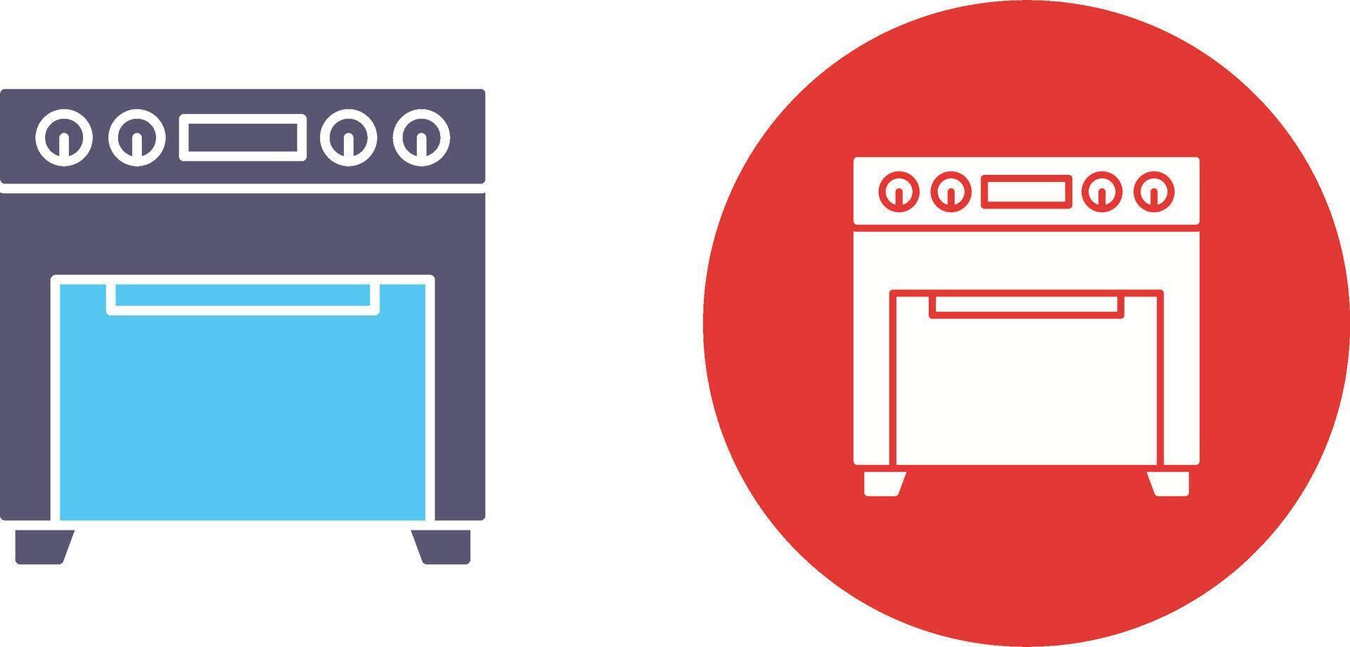 Oven Icon Design vector