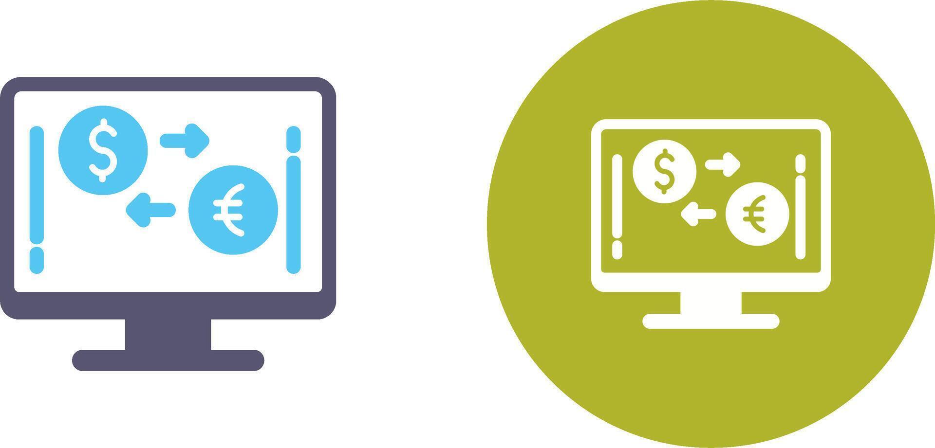 Currency Exchange Icon Design vector