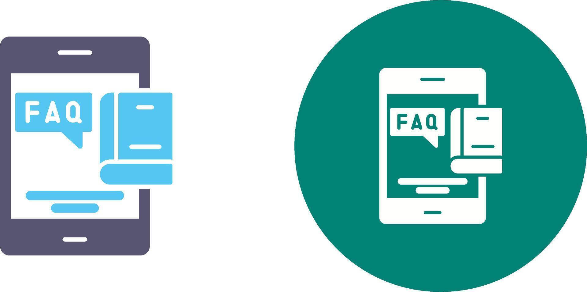 Faq Icon Design vector