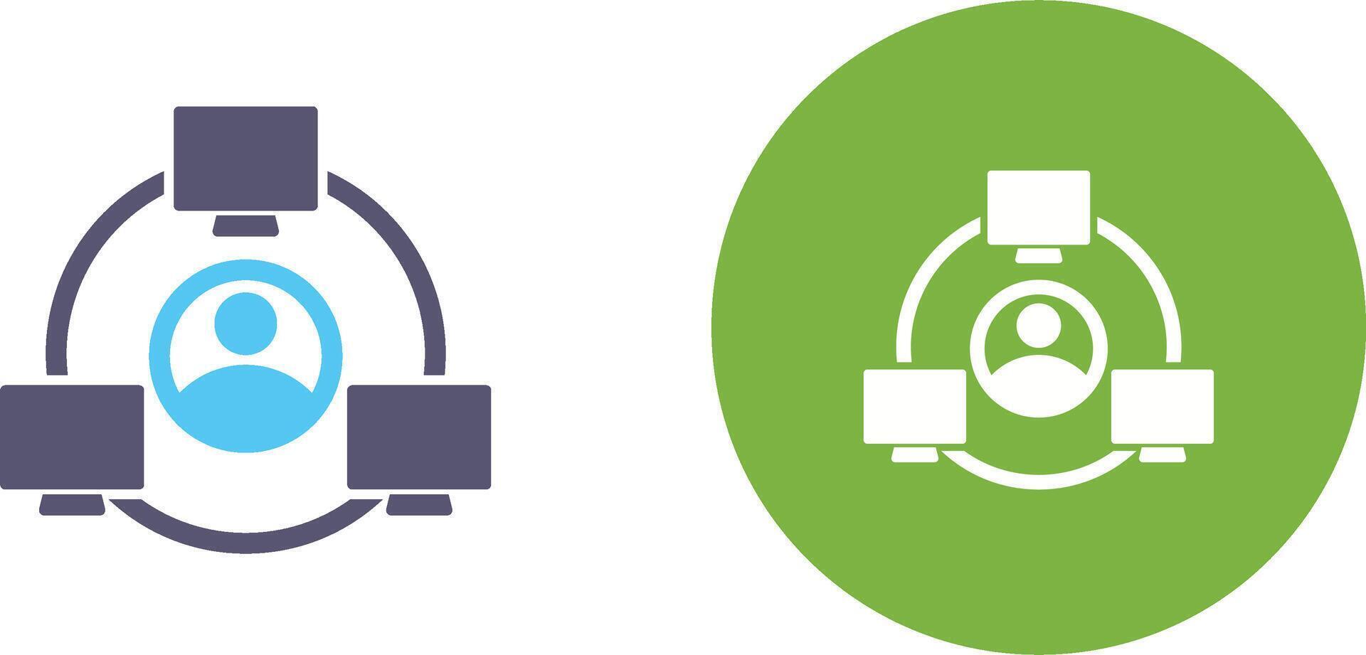 Network Icon Design vector