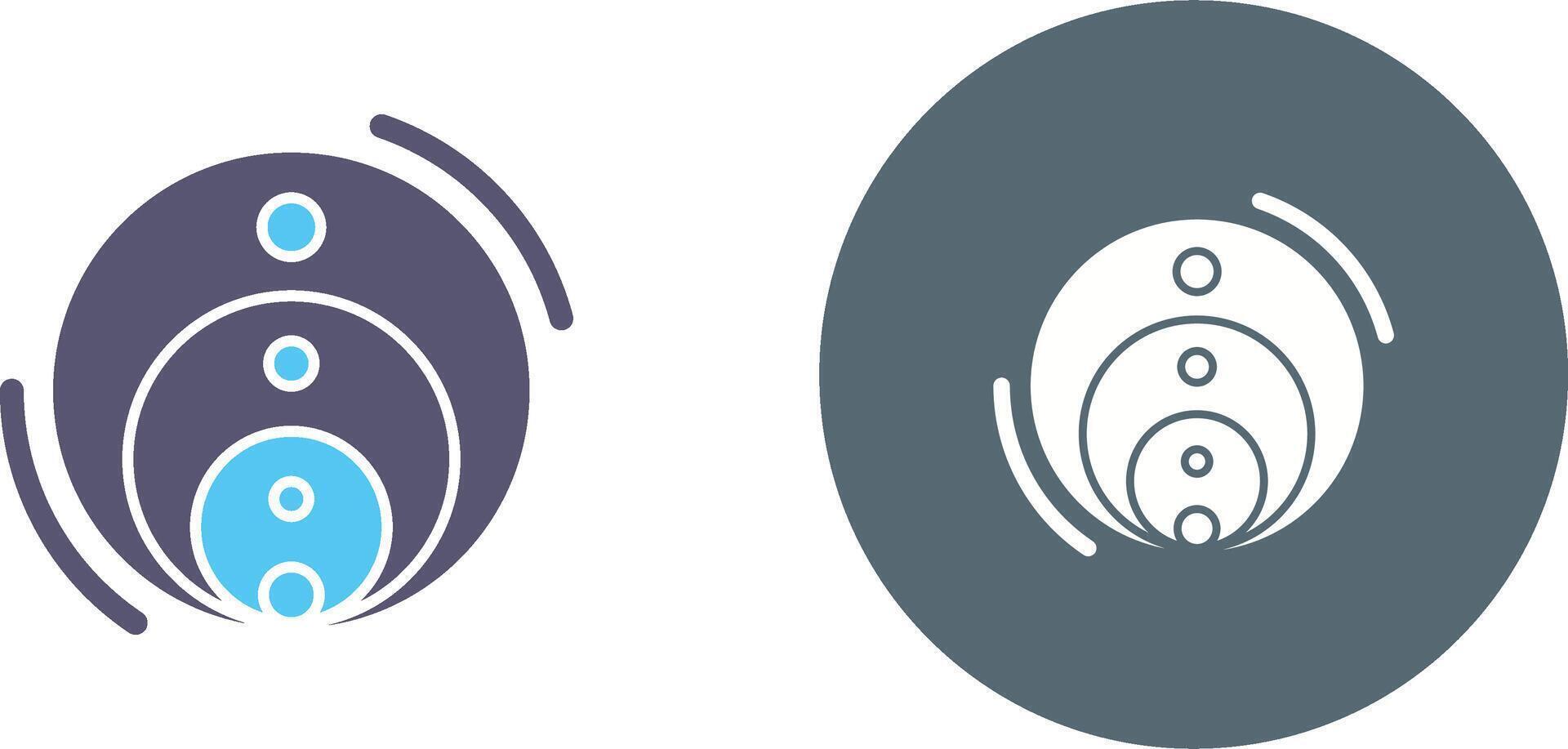 Venn Diagram Icon Design vector