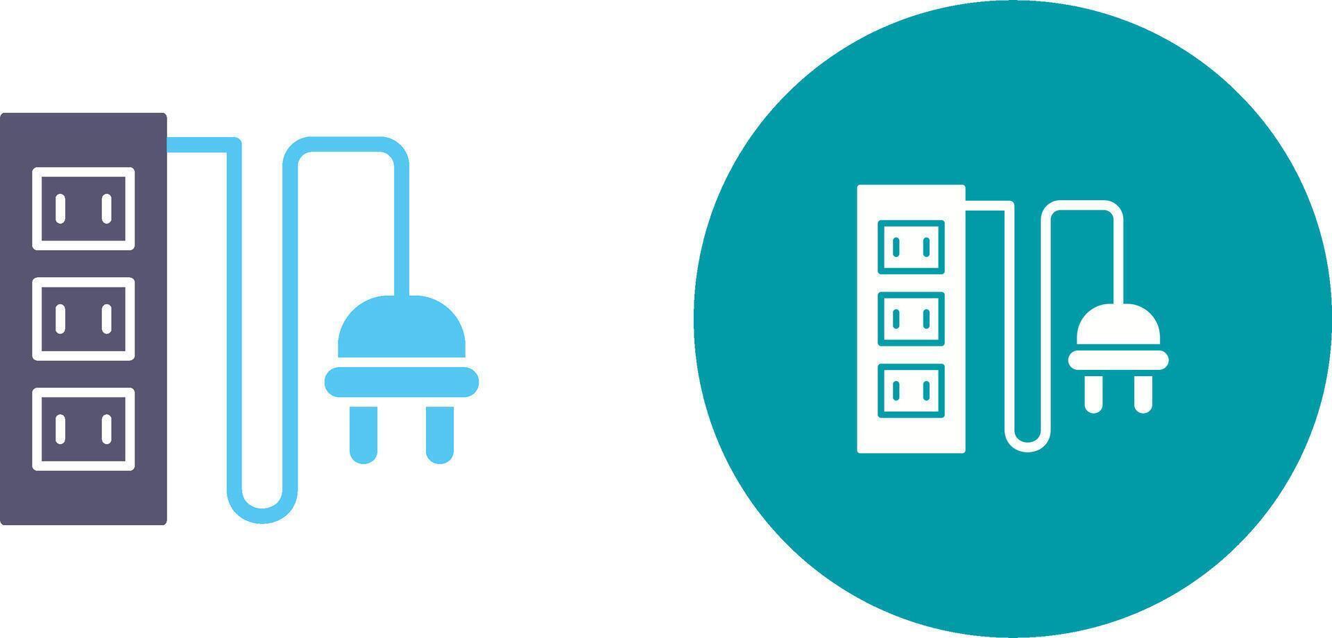 Power Socket Icon Design vector