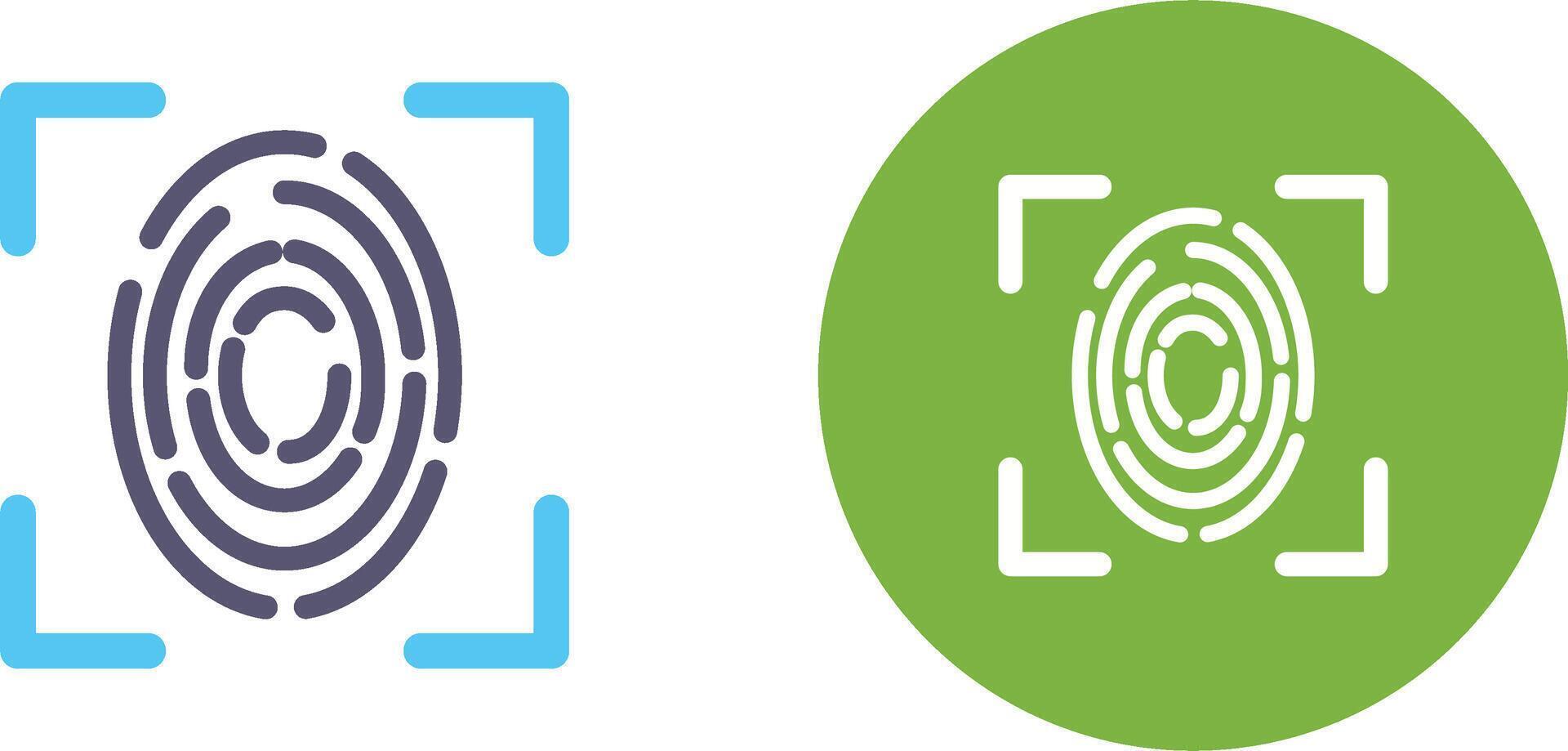 Fingerprint Icon Design vector