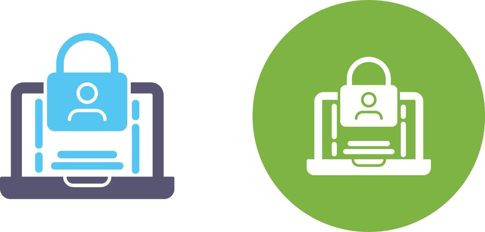 Authentication Icon Design vector