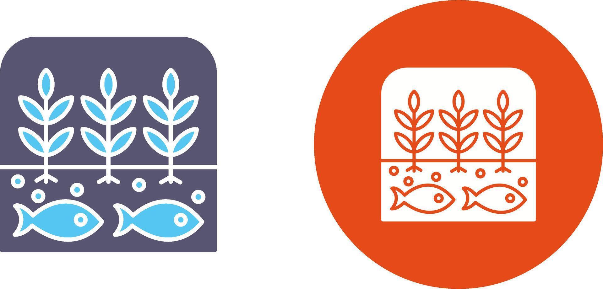 Hydroponic Icon Design vector
