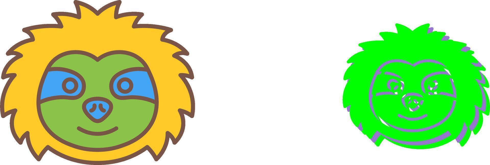 Sloth Icon Design vector
