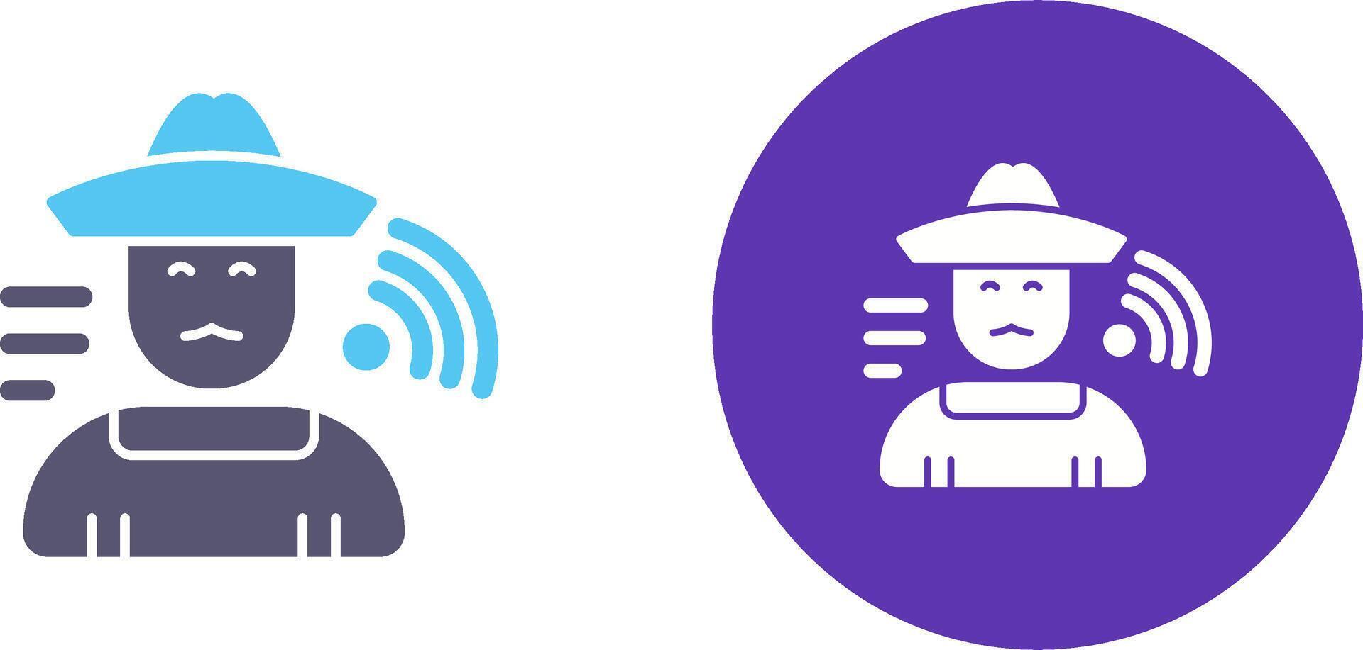 Farmer Icon Design vector