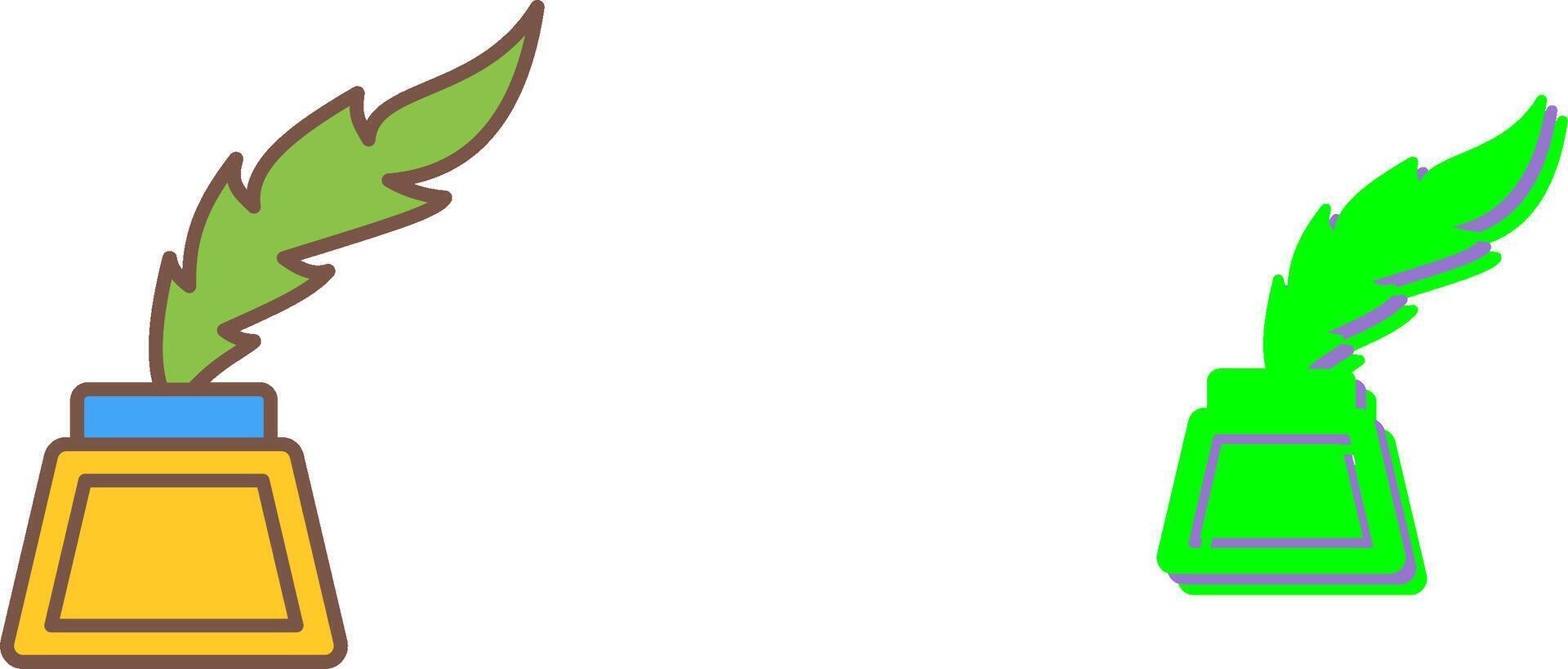 Inkwell Icon Design vector