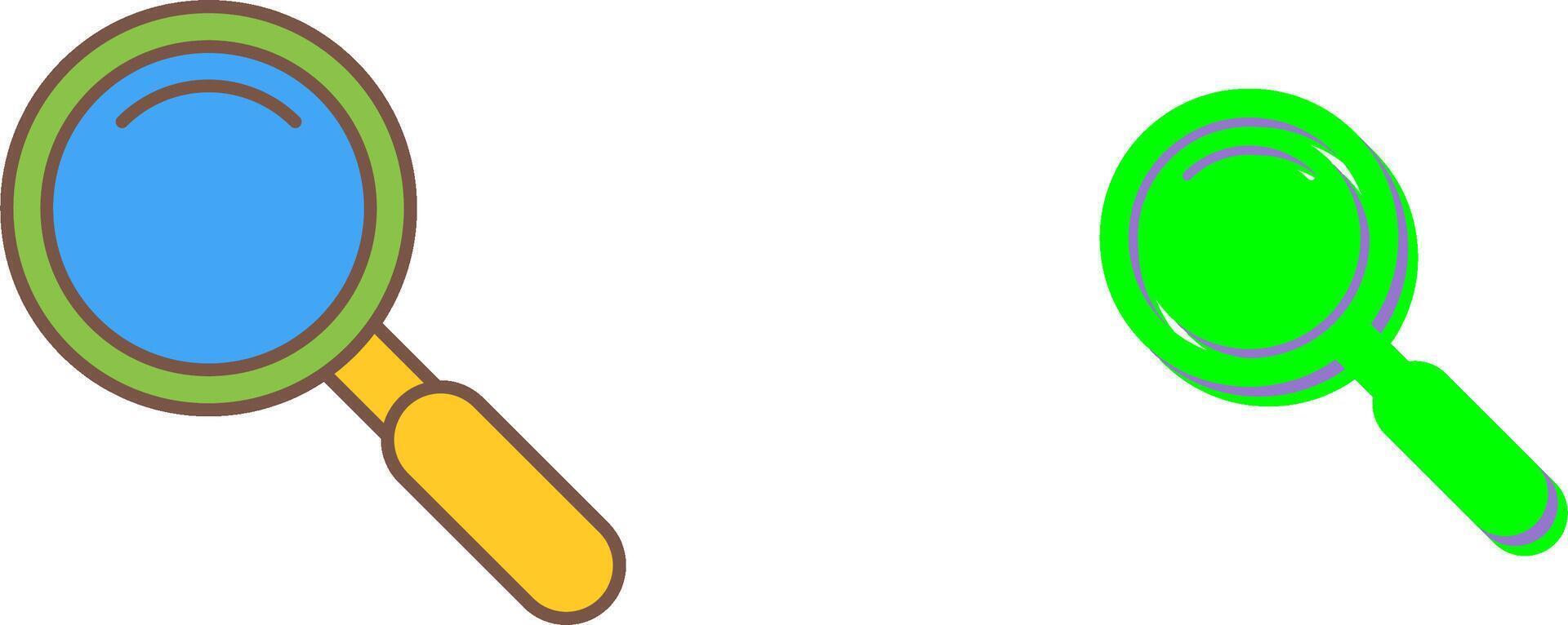 Magnifiying Glass Icon Design vector