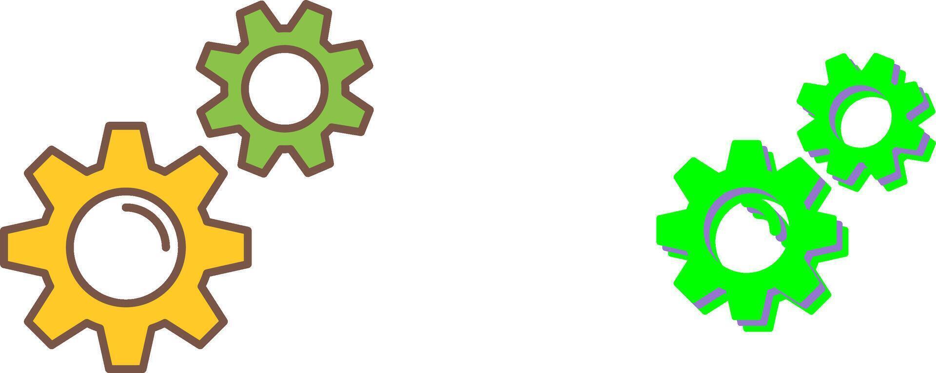 Gears Icon Design vector