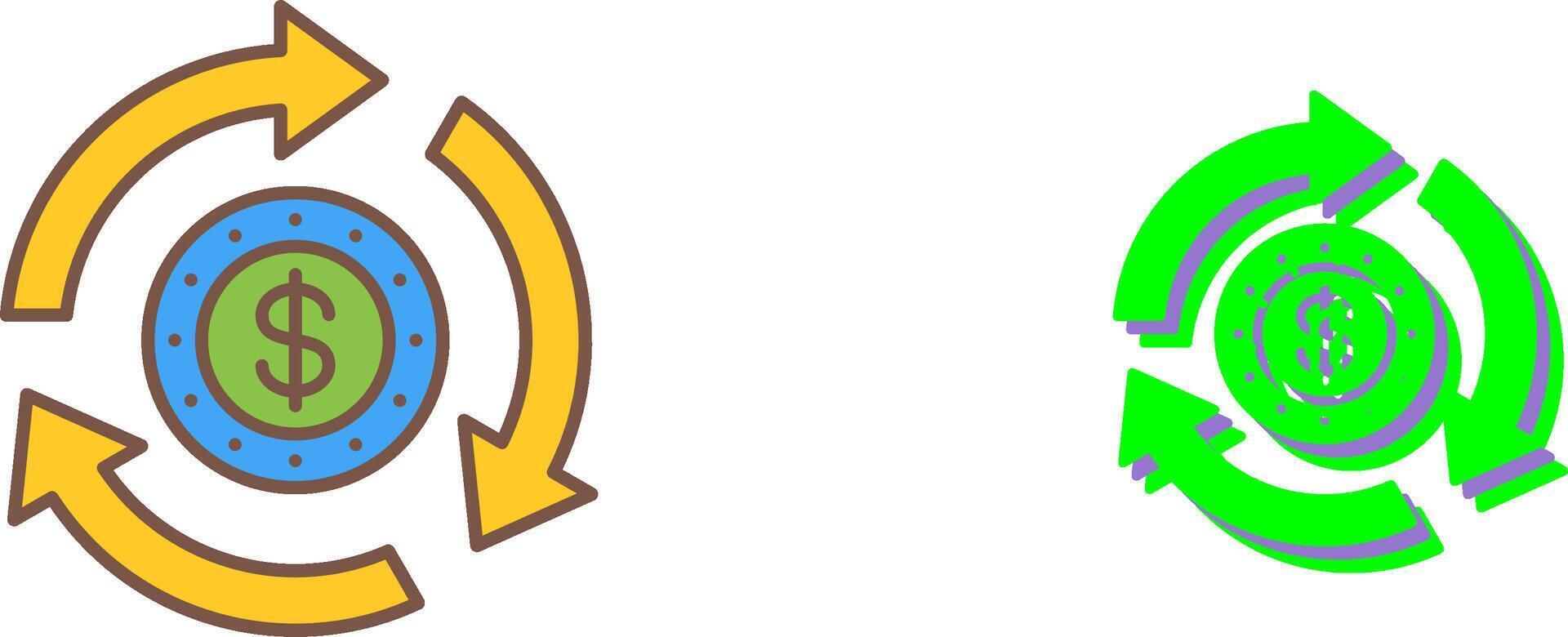 Turnover Icon Design vector