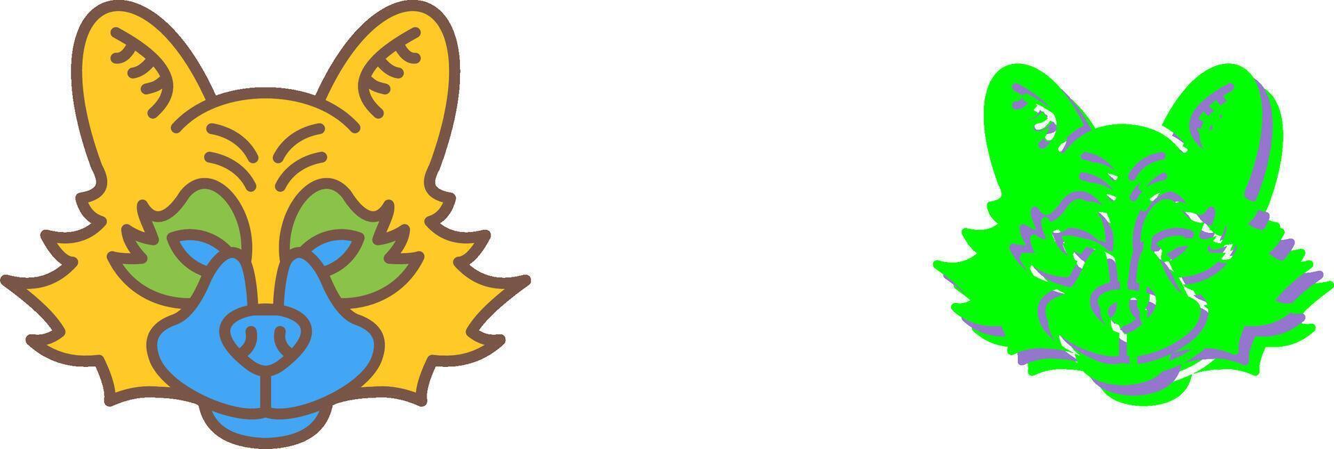 Raccoon Icon Design vector