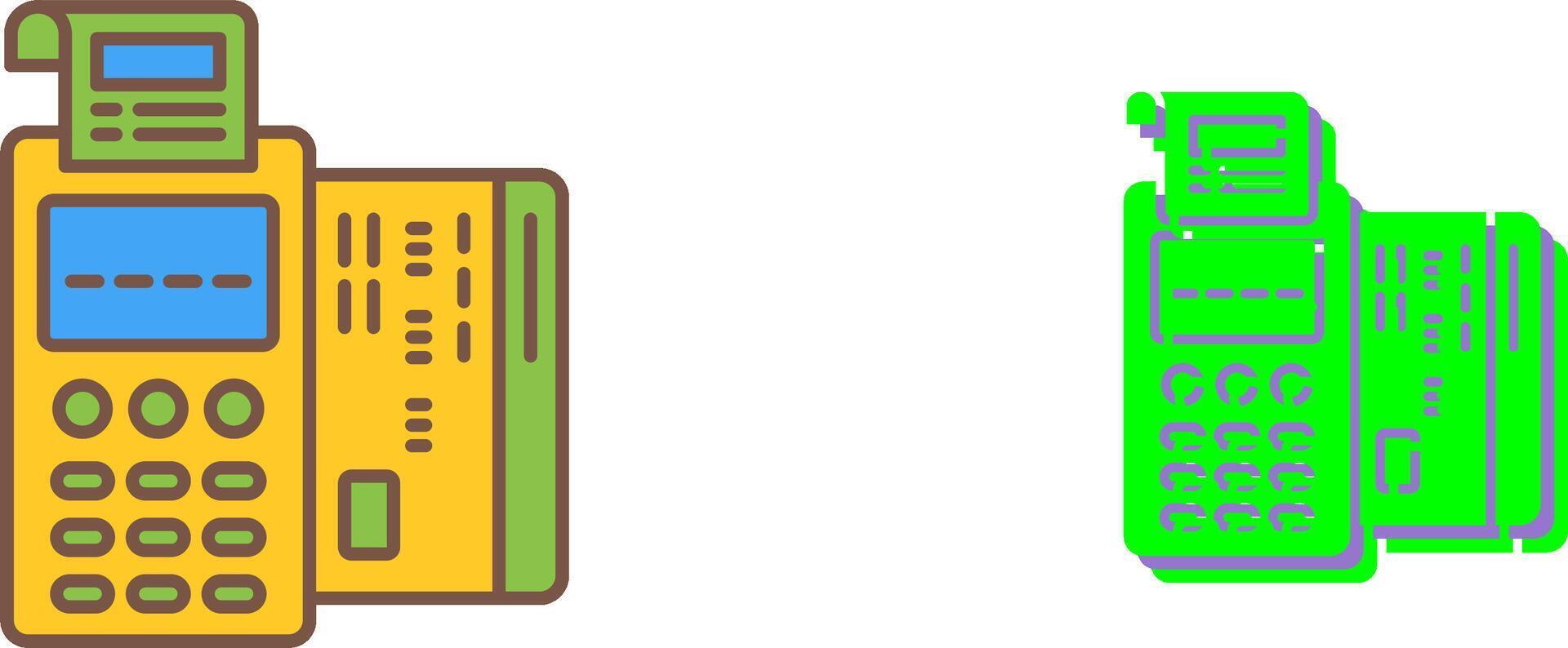 Pos Terminal Icon Design vector