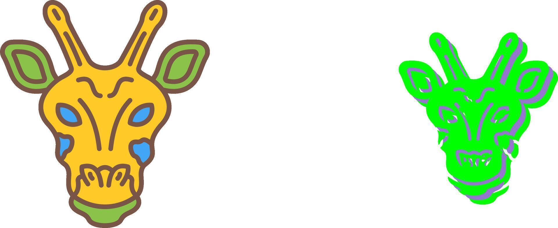 Giraffe Icon Design vector