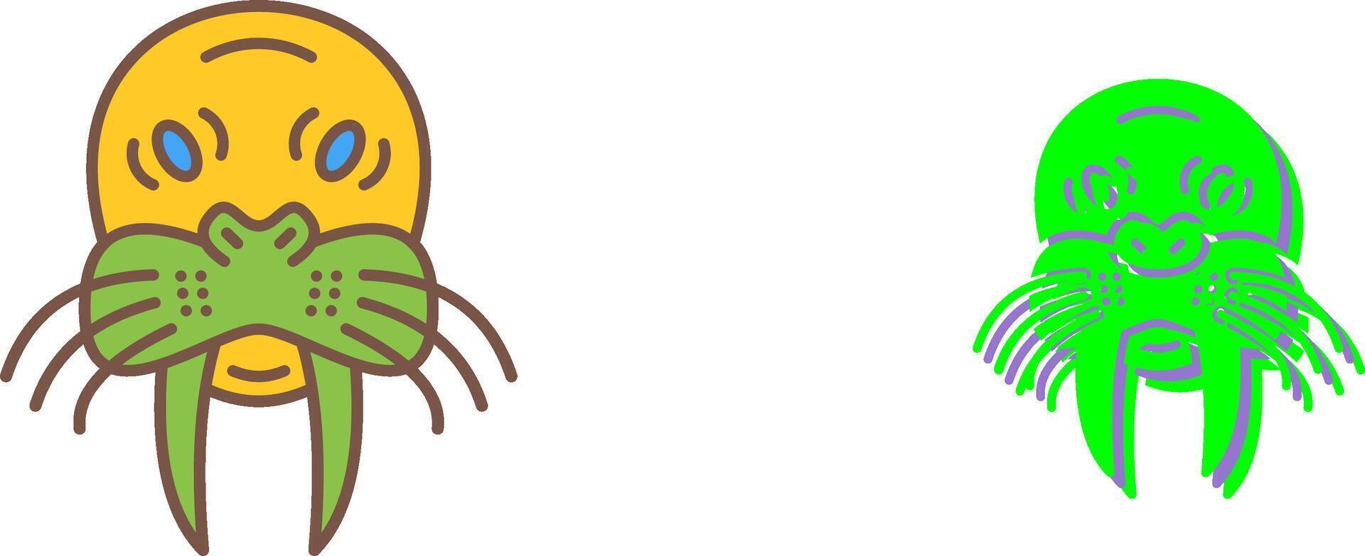 Walrus Icon Design vector