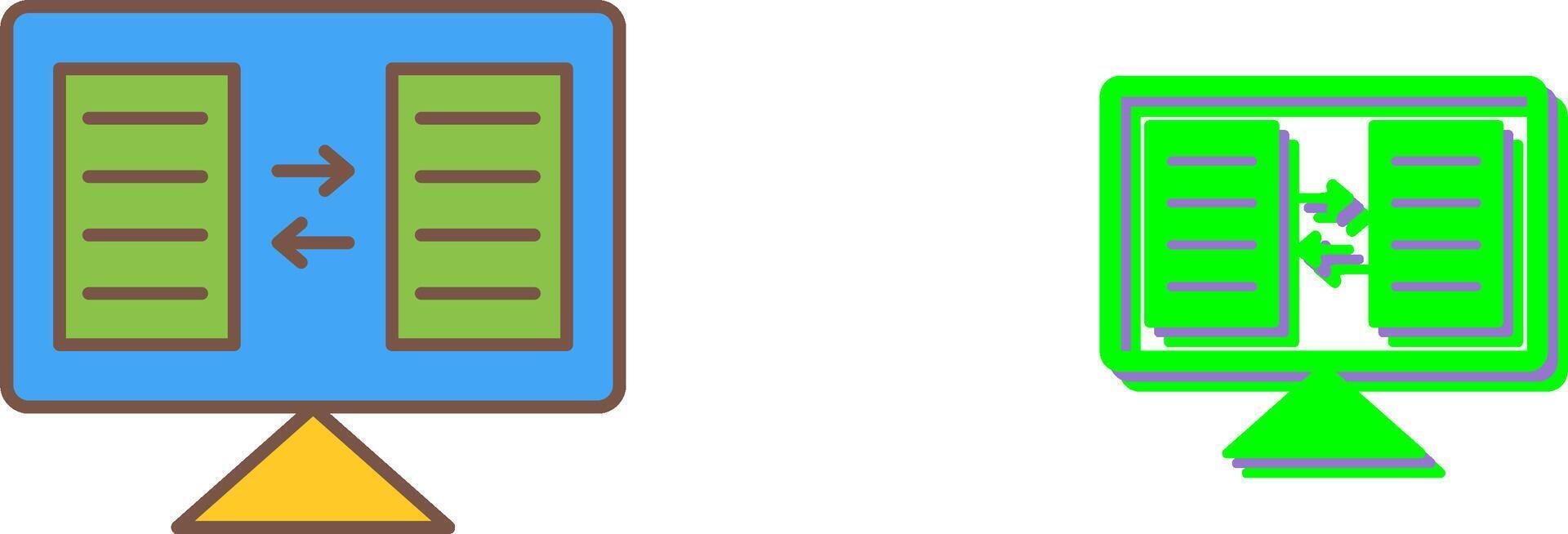 File Sharing Icon Design vector