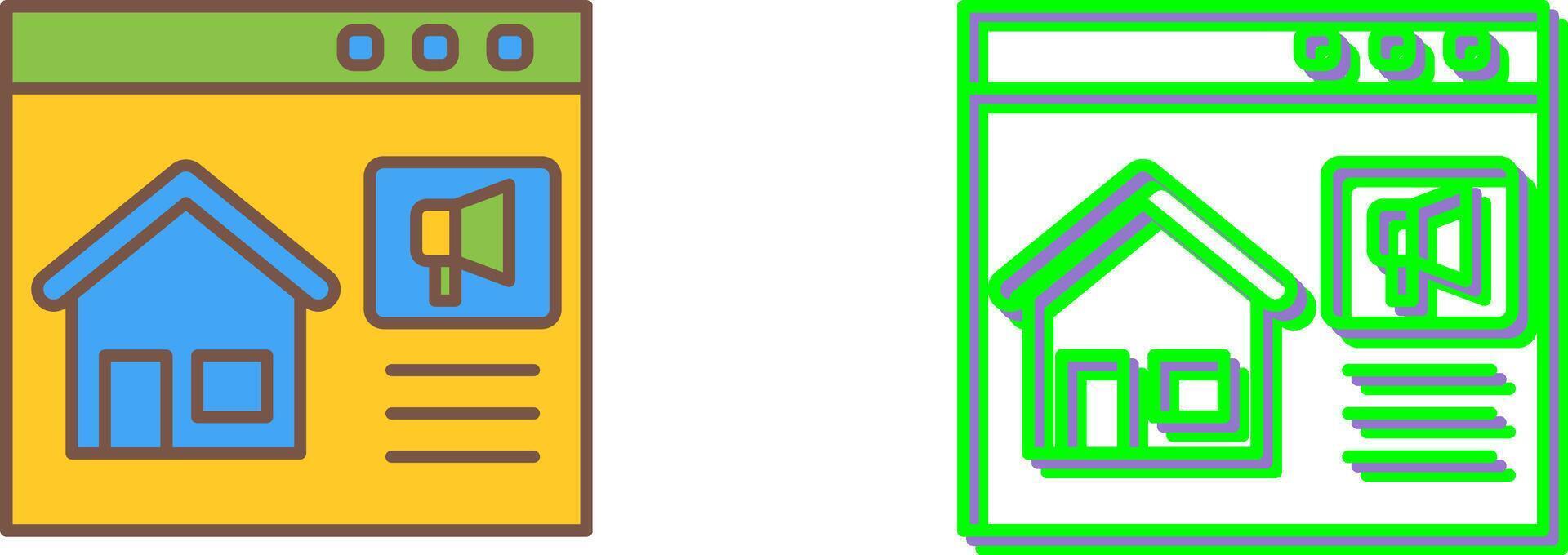 Online Marketing Icon Design vector