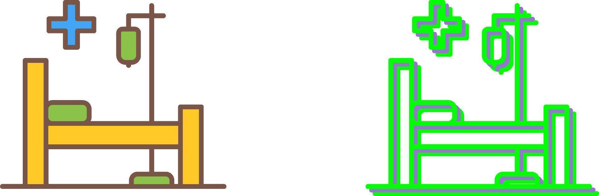 Bed Icon Design vector