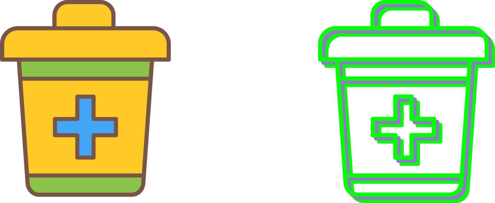 Dustbin Icon Design vector
