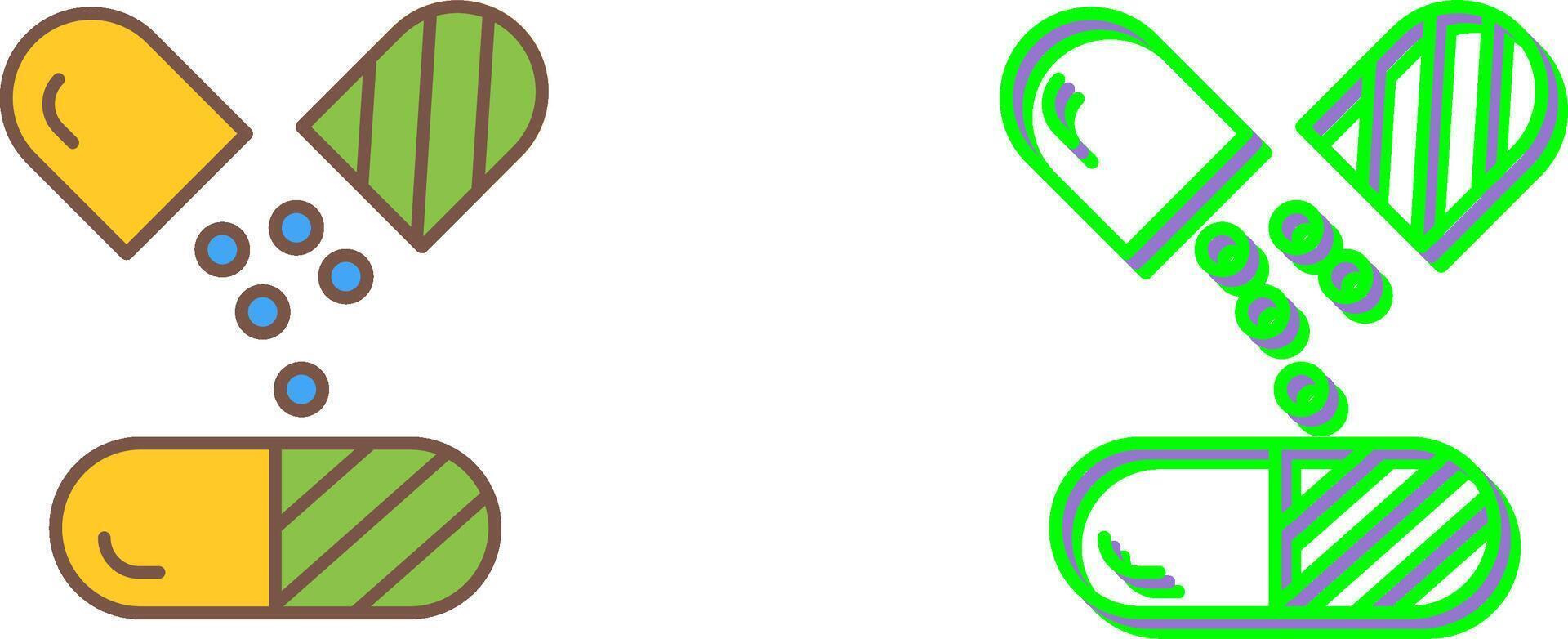 Capsule Icon Design vector